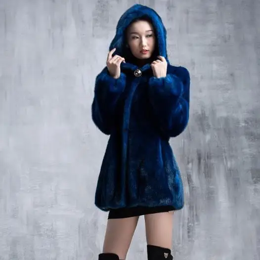 Blue 4xl Femmes noir Parka 2018 Fausse Faux Manteau À Hiver Blanc Fourrure Manteaux Plus Taille Surdimensionné 3xl En Outwear Capuchon M543 Vison dark Furry De gdSwz4zq