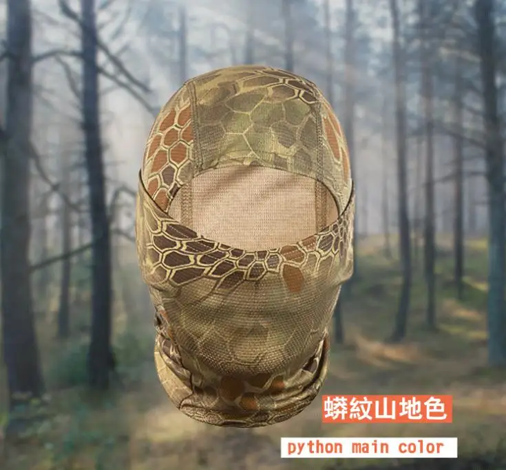 Полная маска для лица капюшон Балаклава, головной убор шапки камуфляжная шапка зимняя Шея Теплый головной убор шарф-Маска на лицо Лыжная маска для велосипеда - Цвет: Mountain