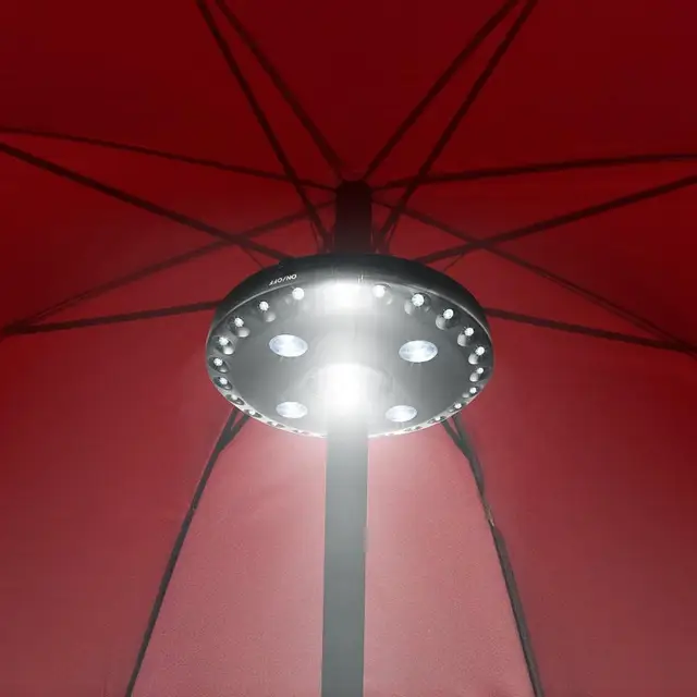 3 Light Mode Pole Patio Umbrella 24 Led Bulb Battery Operate 3 Light Mode Pole Patio Umbrella 24 Led Bulb Battery Operate For Yard Garden Tent Camping Wireless Outdoor Lighting