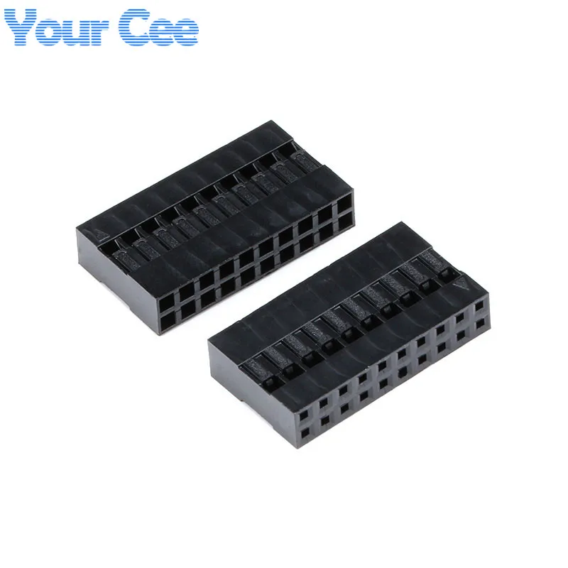 20pcs Dupont Head 2 54mm 2X10P Dupont Plastic Shell Pin Header Connector Jumper Wire Cable Housing