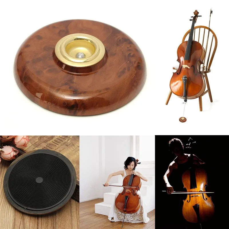 Зебра Горячая кленовый соединительный болт cello нескользящий коврик держатель Портативная подставка для виолончели пол протектор Аксессуары для виолончели с металлическим глазом