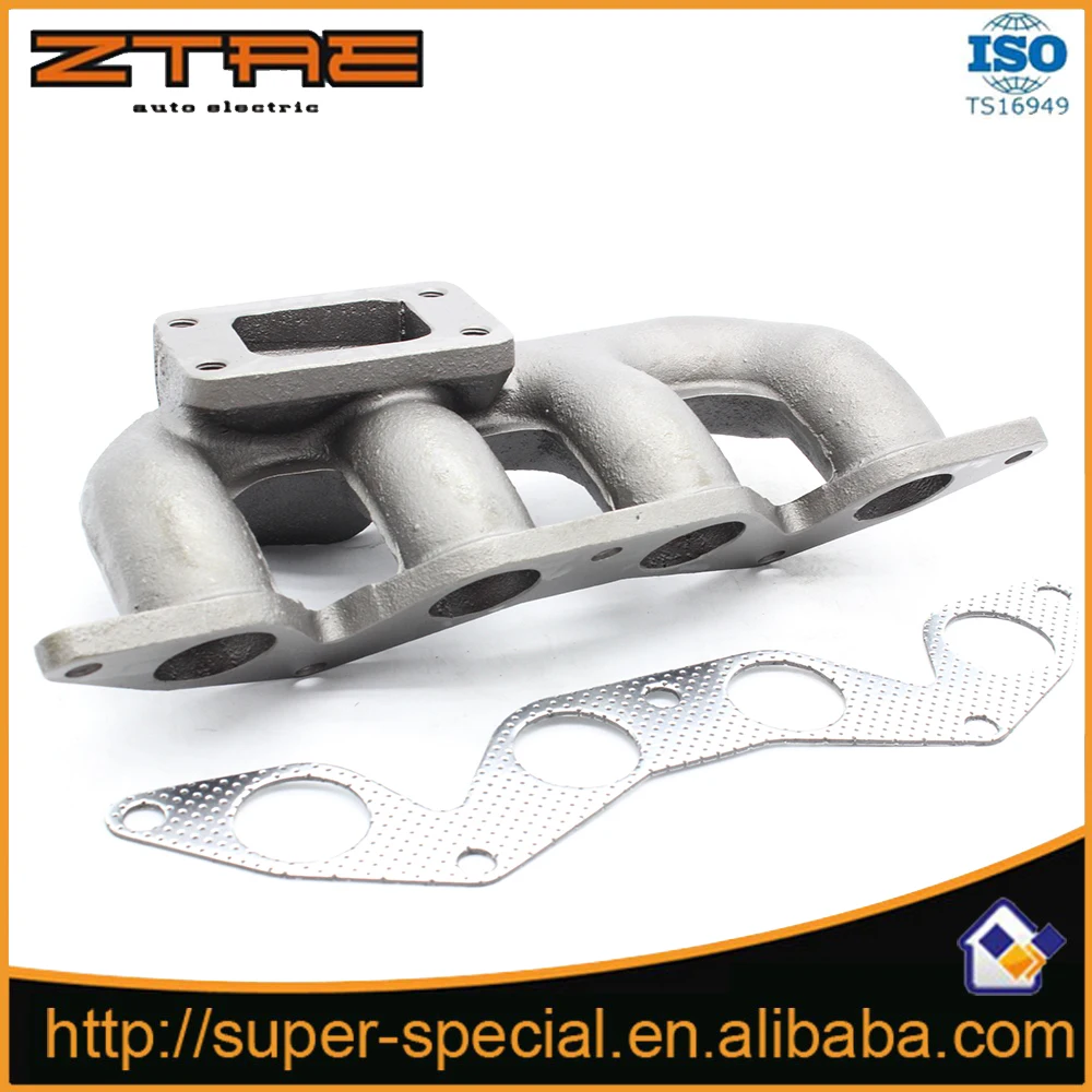 AJP Distributors For Honda Civic 7Th Gen D17 2 4 Door Iron Cast Turbo Exhaust Manifold Boost Upgrade