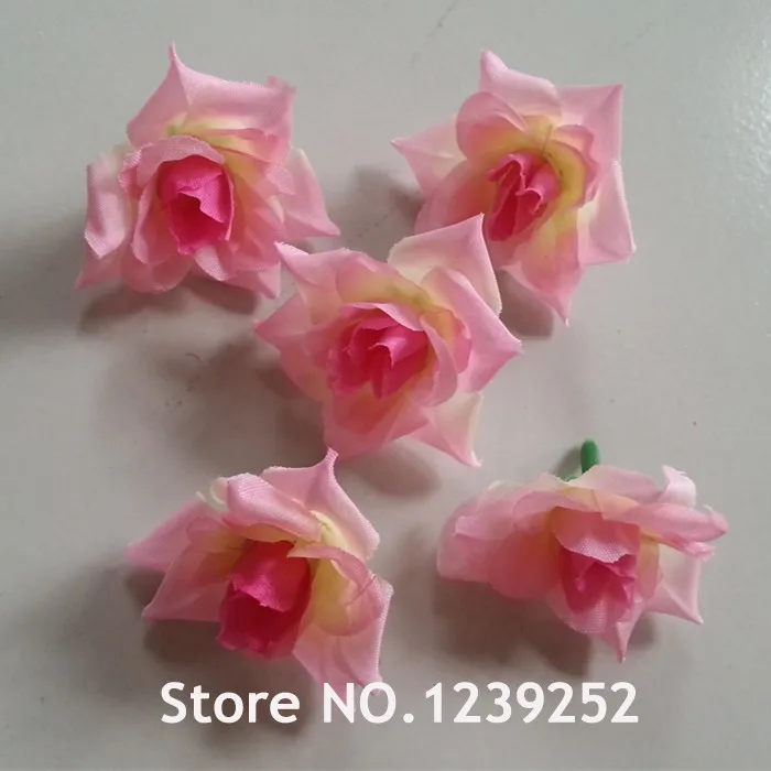 NEW 50PCS  Artificial Rose Silk Flower Heads Decoration Wedding Decoration DIY Wreath Gift Box Scrapbooking Craft Fake Flowers dried wildflowers