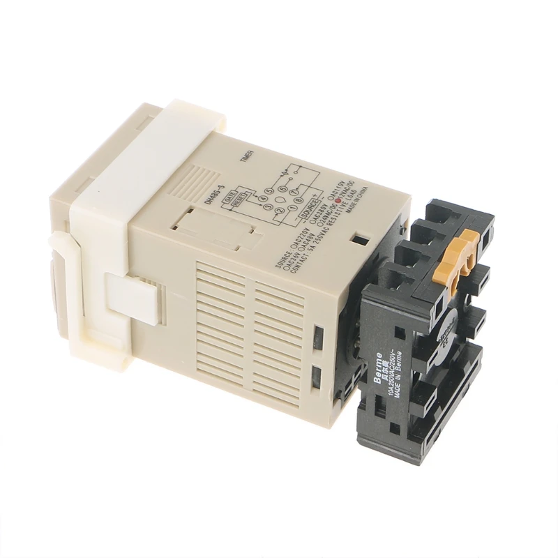 

AC/DC 12/24V Multifunction Digital Timer Relay On Delay 8 Pins SPDT DH48S-S Repeat Cycle Electrical Equipment Circuit Breaker