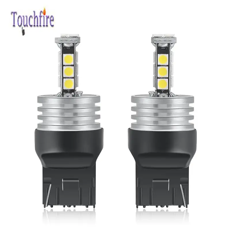 

2pcs Auto 7440 7443 P21W w16w Canbus Car Bulb 12V 3030SMD W16W LED Reverse DRL Light White for vw passat b6 b8 golf 4 5 6 7 ford