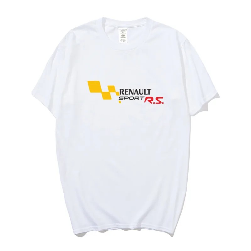 Renault Sport RS футболки мужские топы хлопковые с коротким рукавом Renault футболки 21 цвета мужские футболки LH-027