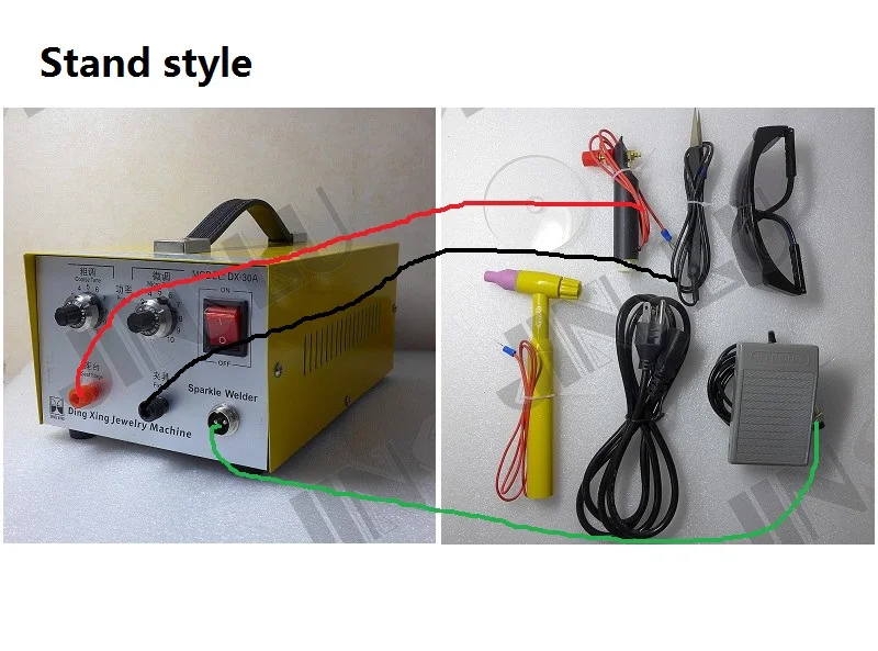 110V 30A мини точечный сварочный аппарат лазерный точечный сварочный аппарат Ювелирный инструмент DX-30A SALE1