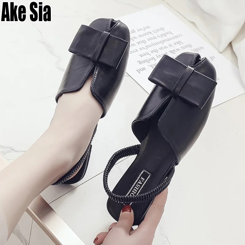 

Women Summer Girl Fashion Small Open Peep Toe Rome Gladiator Ladies Female Casual Low Heels Sandals Elastic Slippers Shoes A867