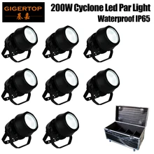 8IN1 кейс торшер Led номинальной света Водонепроницаемый 200 W Этап освещения DMX512 сигнала Управление Par банок для вечерние клуб, Dj, дискотека