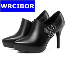 2017 New Luxury Rhinestones Party Shoes Sexy thin heels Platform High heels Sandals Wedding Shoes High Heel womens shoes