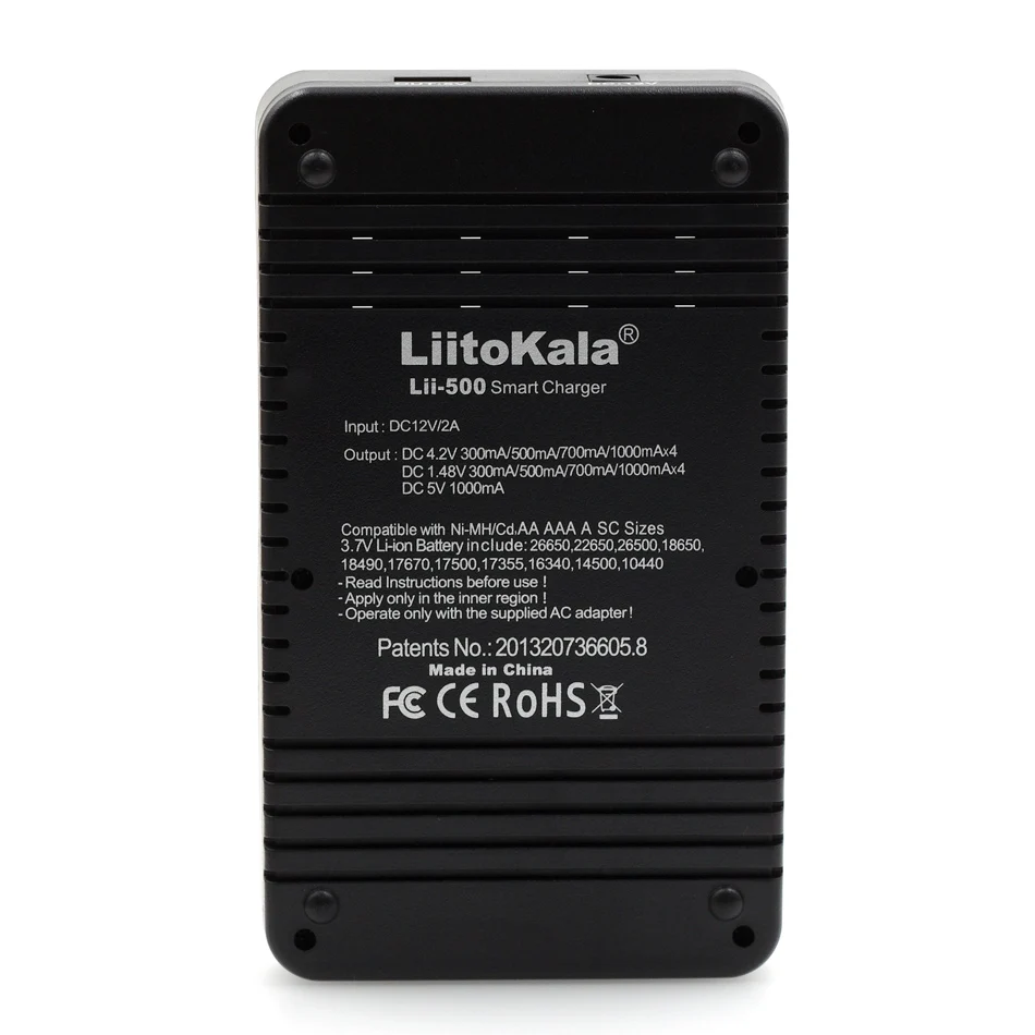 Умное устройство для зарядки никель-металлогидридных аккумуляторов от компании Liitokala: Lii-PD4 ii-500 S1 ЖК-дисплей 3,7 V 18650 18350 18500 16340 17500 25500 10440 14500 26650 1,2 V AA зарядное устройство для никель-металл-гидридных и литиевых аккумуляторов Зарядное устройство