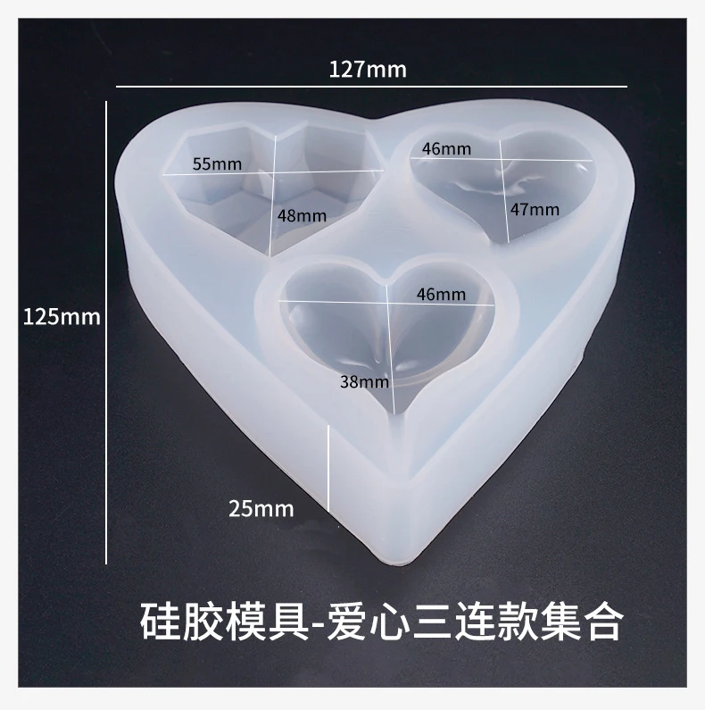 Новые виды силиконовой эпоксидной формы в форме сердца, аксессуары для ювелирных изделий, формы ручной работы, ювелирные инструменты