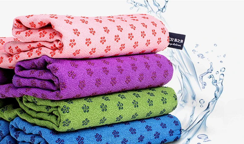 Description Picture 4 of item183x61cm Soft Travel Sport Fitness Exercise Yoga Pilates Mat Cover Towel Blanket Non-slip Sports Towel Yoga Blankets Pilates