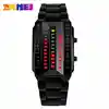 Luxury Lovers' Wristwatch Waterproof Men Women Stainless Steel Red Binary Luminous LED Electronic Display Sport Watches Fashion ► Photo 2/6