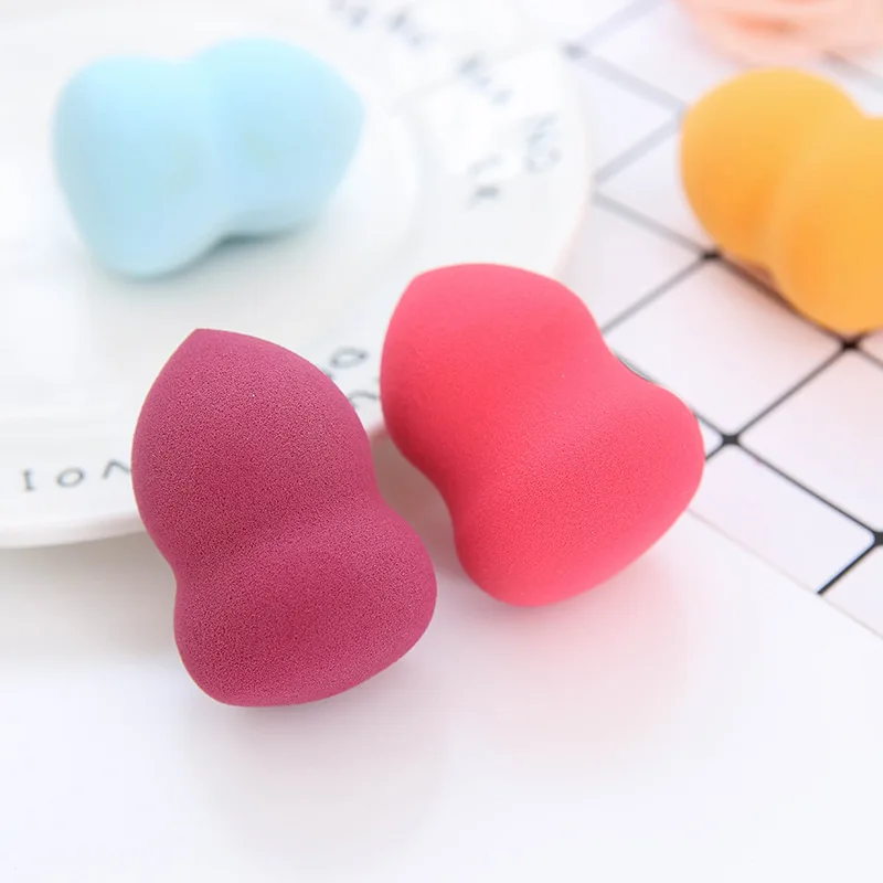 4.2*6cm Gourd Shaped Makeup Sponge Powder Puff Three-Dimensional Latex Powder Puff Makeup Beauty Tools Cosmetic Puff Colors Tool