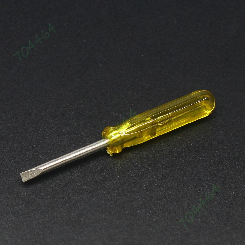 100pcs/lot 45mm x 2.0mm Mini Micro Flat Slotted Word Screwdriver Set