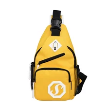 Внешний USB зарядный интерфейс вертикальные прямоугольные сумки-мессенджеры мужские одноцветные сумки через плечо из ткани Оксфорд