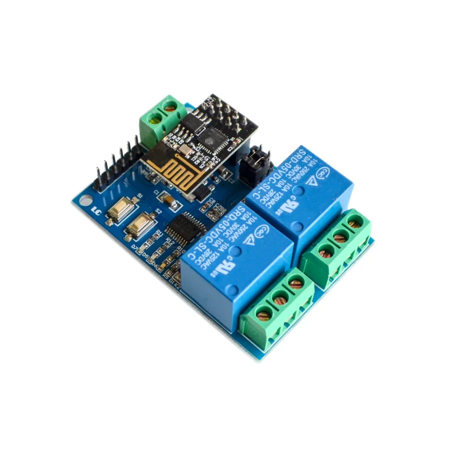 

ESP8266 5V WiFi 2 CHANNEL RELAY MODULE Things smart home remote control switch phone APP