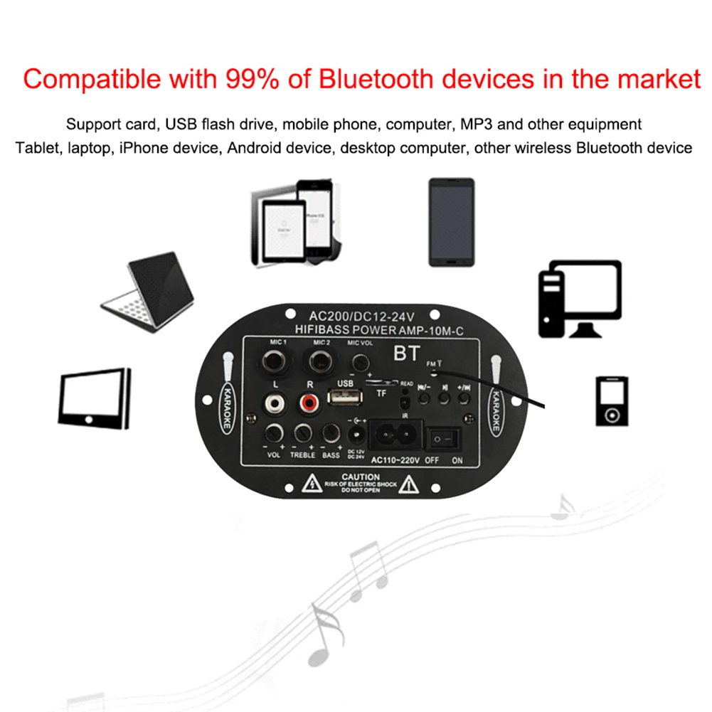 12 В 24 В 220 В три использования SF-2MIC цифровой плеер Bluetooth монофон Плата усилителя с пультом дистанционного управления Поддержка USB fm-радио