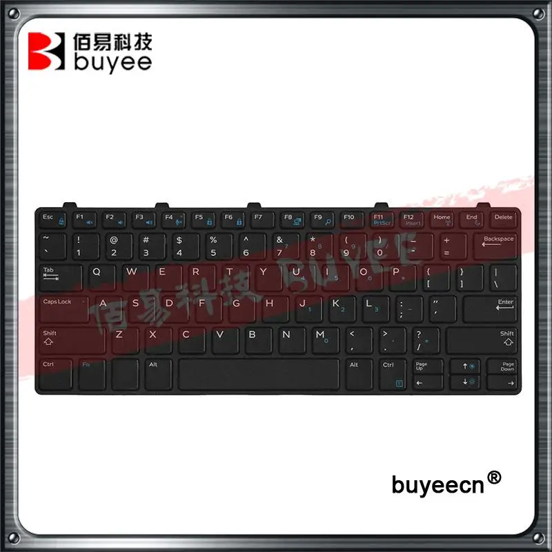 Original US keyboard without Backlight For Dell Chromebook 13 3380 Replacement