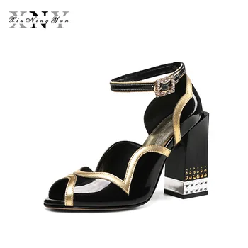 

Brand Sexy Women Sandals Strange Heel Wedding Dress Shoes Woman High Heels Ankle Strap Women Pumps Summer Shoes Gladiator Sandal