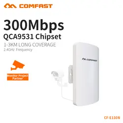 Comfast мини Беспроводной репитер-удлинитель wifi AP 2,4G 300 M Открытый CPE маршрутизатор WI-FI мост точка доступа AP Nanostation CF-E110N