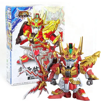 Аниме фигурки SD/BB Gundam Sousou Chouun Kanu Ryuubi Ryofu Chousen Kakouton 8 см модель горячее предложение: Наборы игрушек робот-Паззл хобби - Цвет: 07