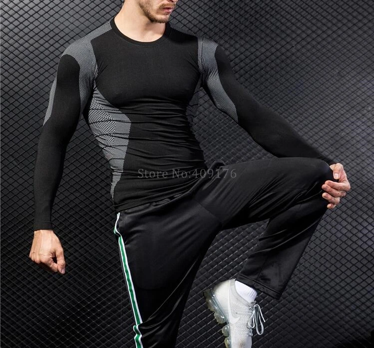 PRAYGER для мужчин мощность сжатия шейпер для ГИНЕКОМАСТИИ дышащая одежда с длинным рукавом футболка Топы корректирующие slimmmig средства ухода