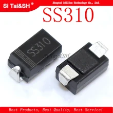 100 шт. SS310 SMD SR310 с барьером Шоттки диод выпрямителя тока 3A 100V DO-214AC SMA