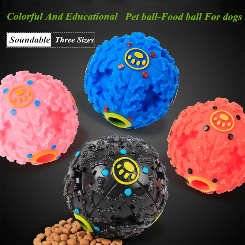 JCPAL Экологичные Pet Ball-Еда мяч для собак интеллектуальной обучения собаки, игрушка может смолоть зубов и сделать странное Шум