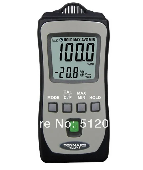 

Mini Pocket Temperature Humidity RH Meter wet bulb dew point Tenmars TM-730