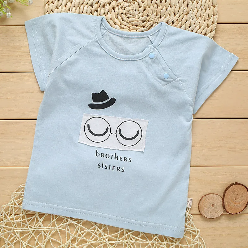 

OKLADY 2019 Baby Clothes Summer Tee Shirts Cartoon Print Unisex Infant Tshirts Baby Girl Newborn Boy Clothing Cute Suit 3M 6M 9M