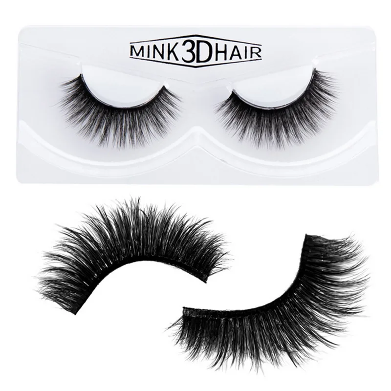 

False Eyelashes Natural Mink 3D Hair Natural False Eyelashes Extension Fake Lashes Hand Made Volume Eyelashes Long Lasting 1pair