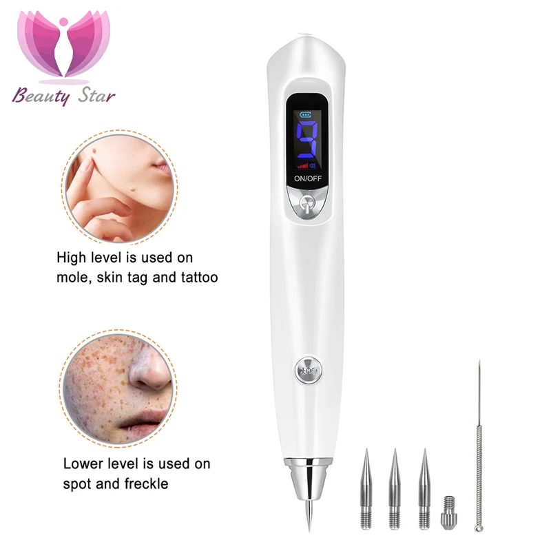 

Beauty Star 9 Level Laser Plasma Pen Mole Removal Dark Spot Remover Skin Care Wart Skin Tag Removal Plasma Pen Tattoo Removal