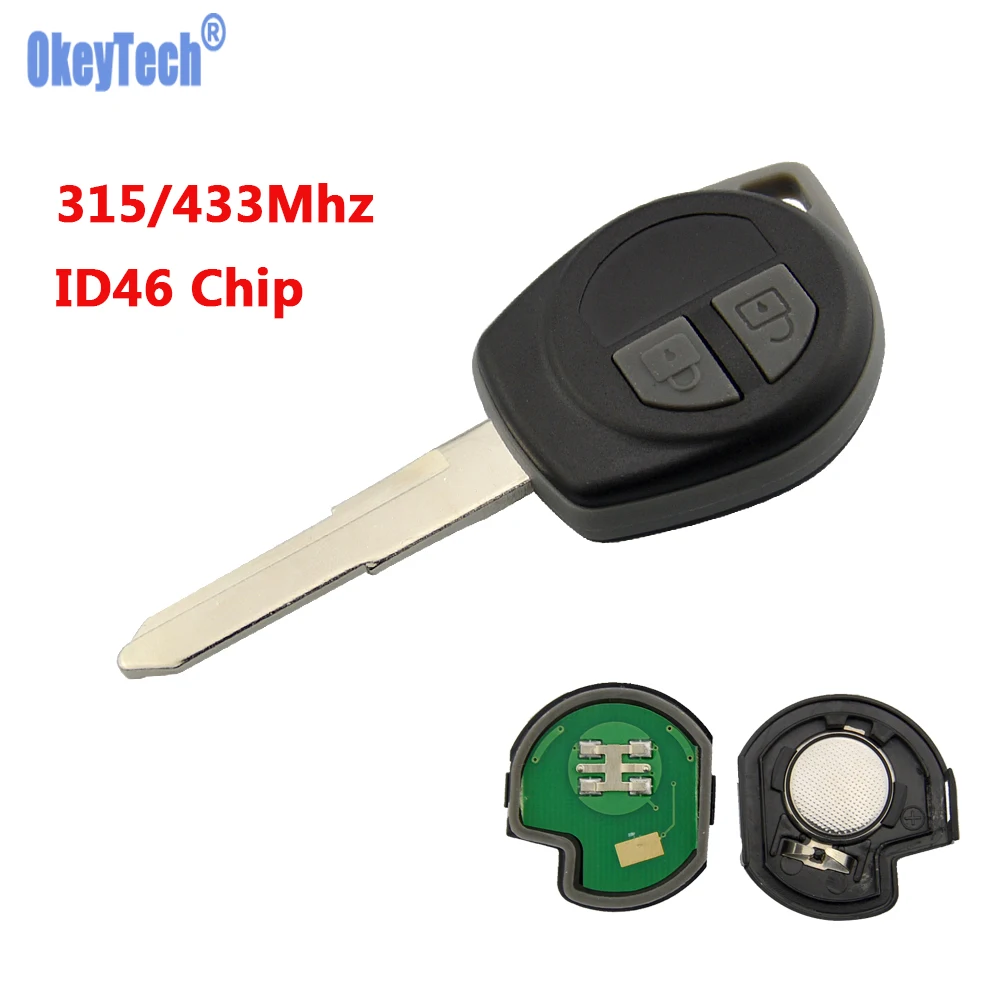

OkeyTech 315/433Mhz ID46 PCF7936 Chip Car Remote Key Fit for SUZUKI SWIFT SX4 ALTO VITARA IGNIS JIMNY Splash