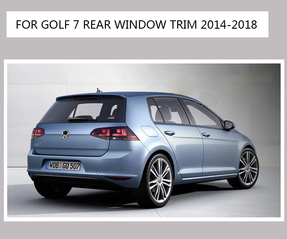 Гольф 7 MK7 Rline фортепиано краска Авто черный спойлер крыло губ для Volkswagen Golf 7 MK7