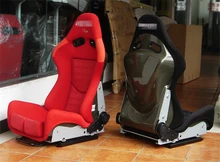 One Lot/2 Pcs Adjustable Series Racing Seats SPS Kevlar High Style Carbon Fiber Frame Black Red Blue Alcantara Suede Cloth