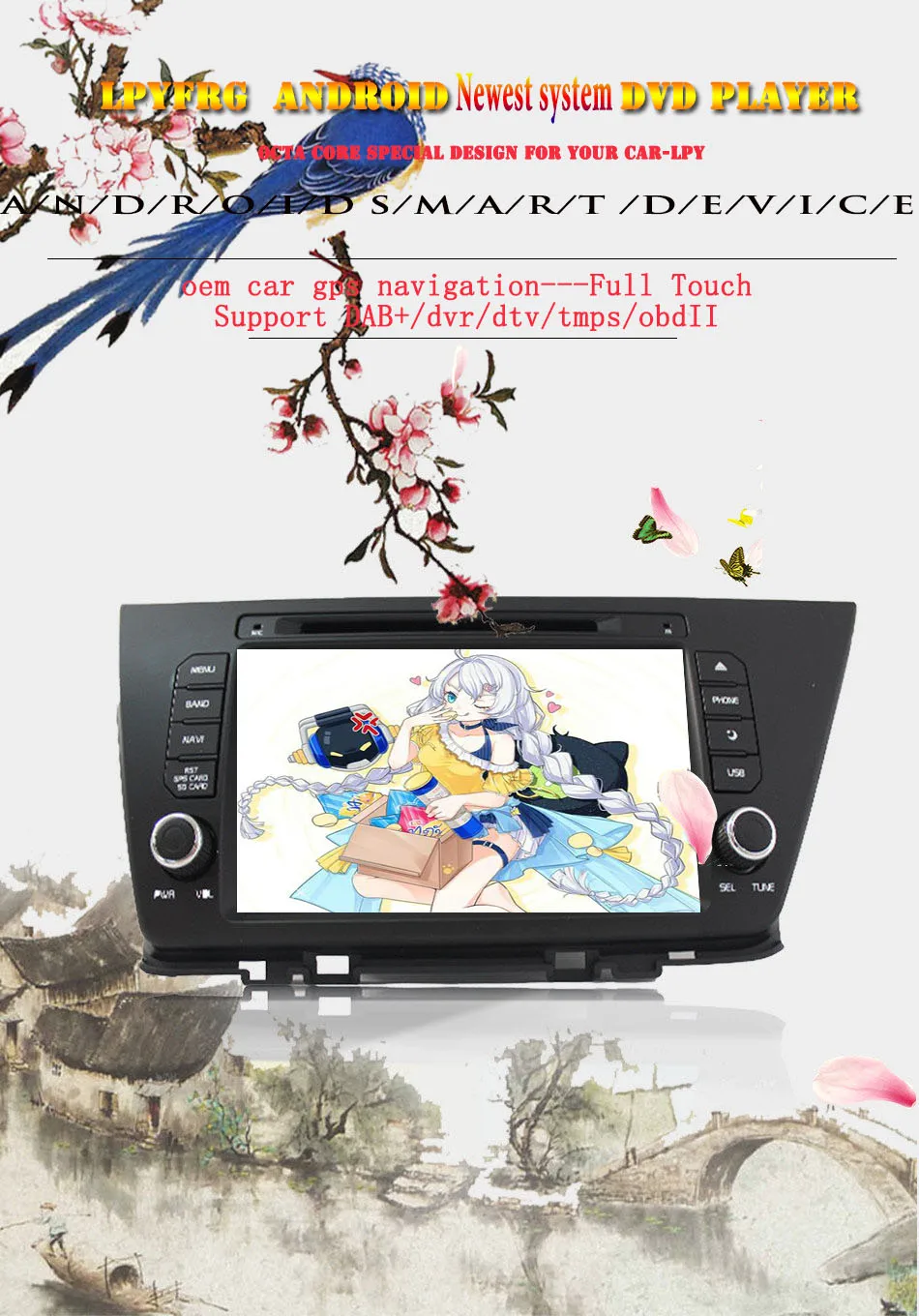 Perfect 1024*600 Androd 9.0 Car Autostereo for Kia Niro 2016 2017 2018 2 Din Bluetooth Stereo DVD Player GPS Navigation Head Unit 2