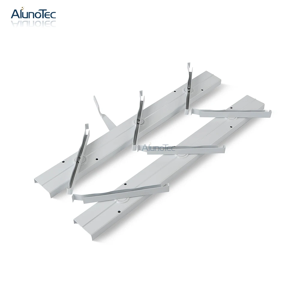 

Aluno SF-400 model 6 Inch Clip 9 blades 1280mm Aluminium Louvre Fence Frame