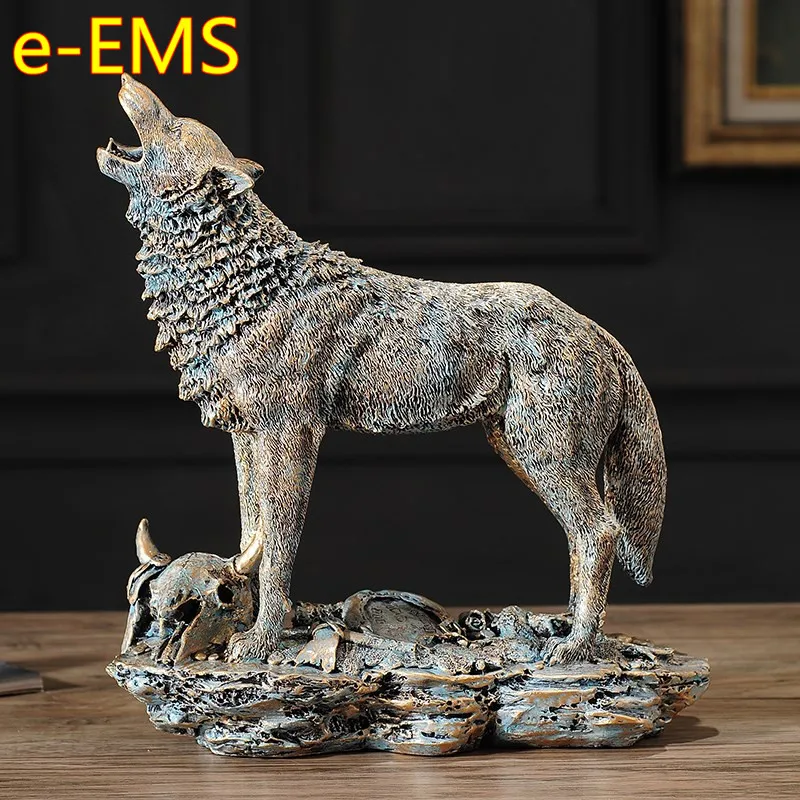 Simulation Animal Dog Bust Wolf Model Statue Resin Craftwork American Home Collection Decorations Art Material L2567 Simulation Animal Dog Bust Wolf Model Statue Resin Craftwork American Home Collection Decorations Art Material L2567