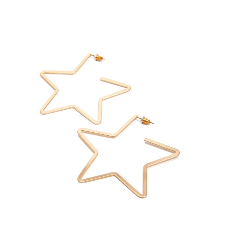 Star Hoop Earrings - Image 3