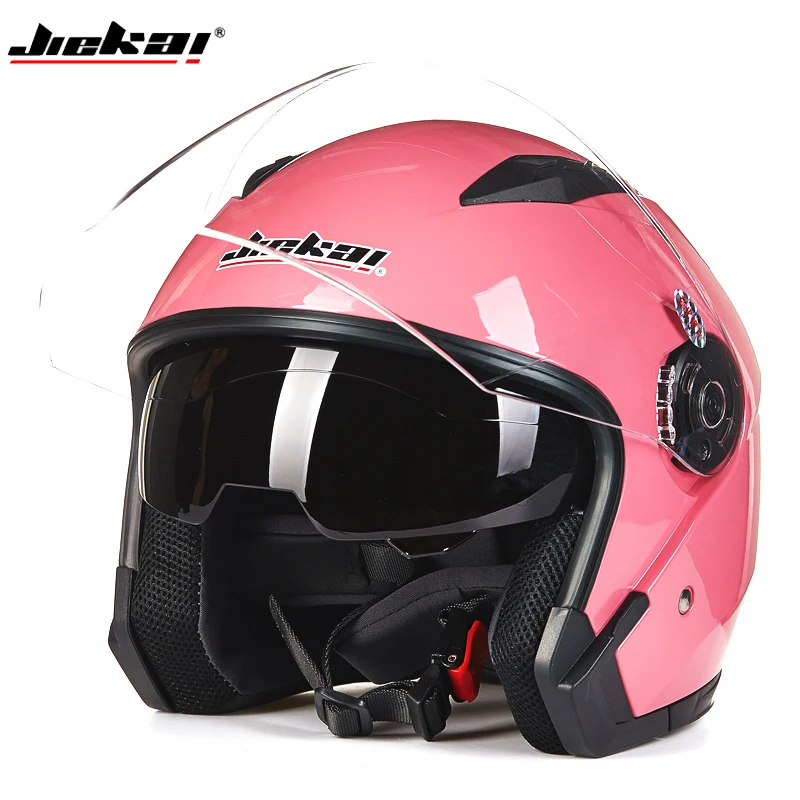 Мотоциклетный винтажный шлем с двумя линзами, шлем для скутера с открытым лицом, шлем для мотокросса