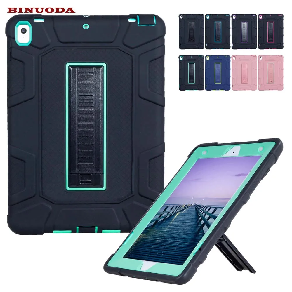 

For iPad Pro 10.5 inch Kids Case New Heavy Duty Impact Hybrid Stand PC Rugged Case Cover for Apple iPad Pro 10.5 Coque Capa