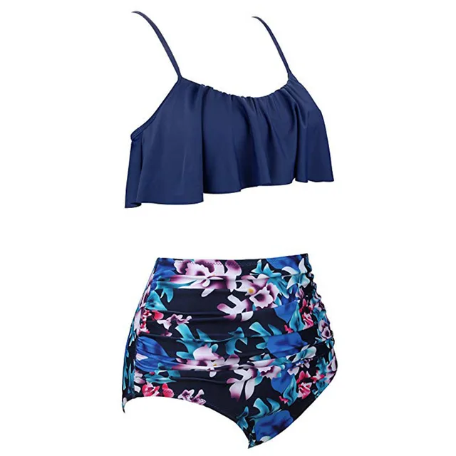 2018 Bikinis kobiety stroje kąpielowe Wysoka talia strój kąpielowy Halter sexy bikini zestaw retro kąpielówki plus rozmiar stroje kąpielowe XXL tanie i dobre opinie Bikinis Set TL299 Patchwork Floral Solid sporlike Acetate Polyester Spandex Cotton Wire Free Women Female Girl Lady S M L XL XXL 2018 Bikinis kobiety stroje kąpielowe Wysoka talia strój kąpielowy Halter sexy bikini zestaw retro kąpielówki plus rozmiar stroje kąpielowe XXL tanie i dobre opinie Bikinis Set TL299 Patchwork Floral Solid sporlike Acetate Polyester Spandex Cotton Wire Free Women Female Girl Lady S M L XL XXL