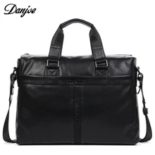 DANJUE, мужские сумки из натуральной кожи, черные, коричневые, деловая сумка для ноутбука, модные сумки на плечо, сумка-тоут, портфель на молнии