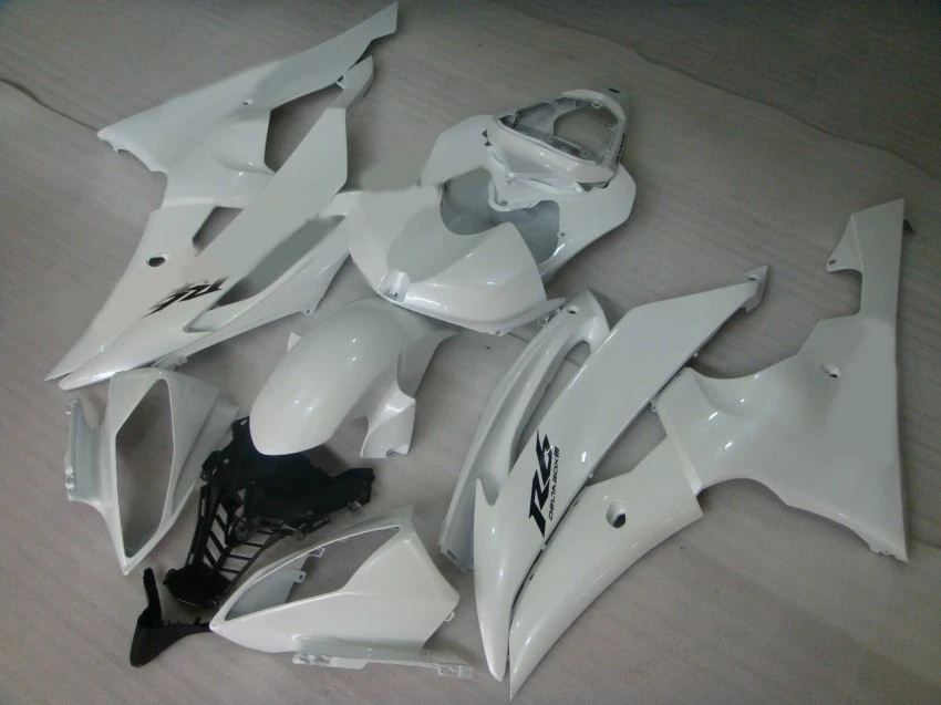 Мотоциклетный вставной обтекатель комплект для YZFR6 08 09 10 11 12 YZF R6 2008 2009 2010 2012 YZF600 Топ Белый Обтекатели на кузов+ 7 подарки YG28