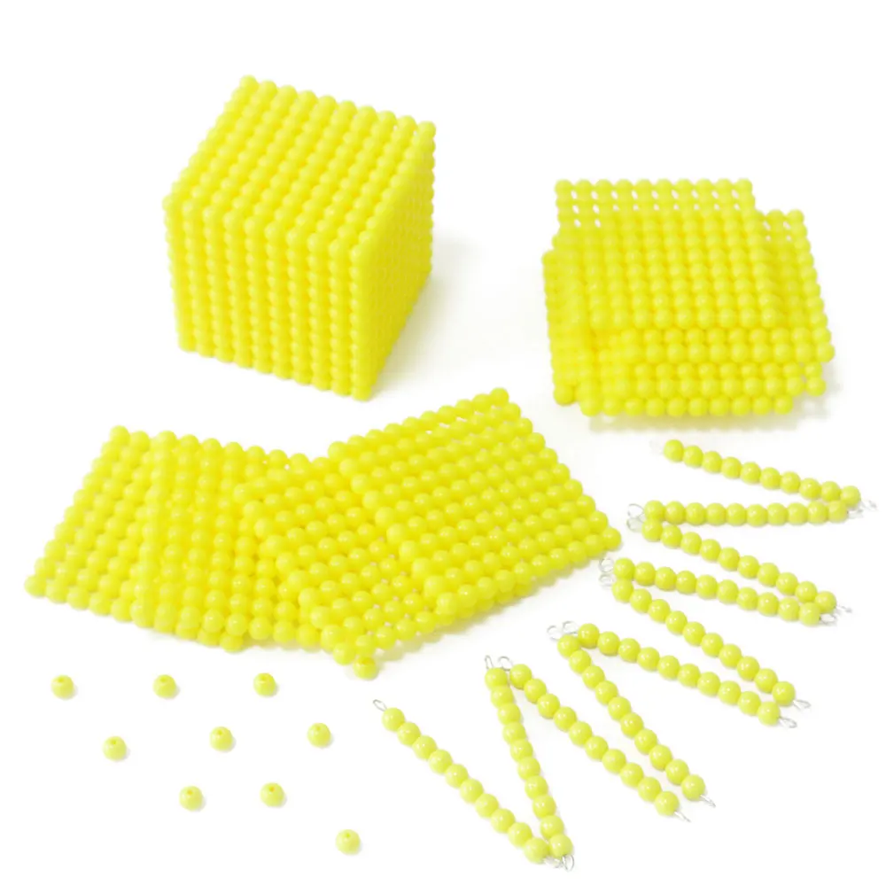 

Montessori Math Materials Decimalism Cube Beads Set Counting Math Toys Educational Toys For Children Juguetes Montessori E2464H