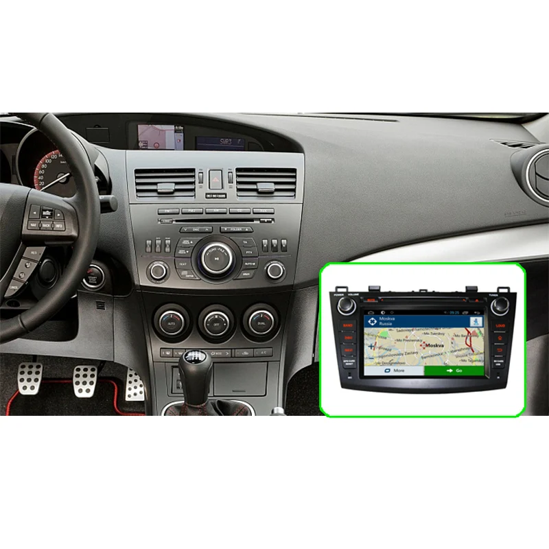 Excellent GreenYi 4G RAM Android 9.0 Car DVD For Mazda3 Mazda 3 2009-2012 DSP Radio GPS Multimedia Player Head Unit 3