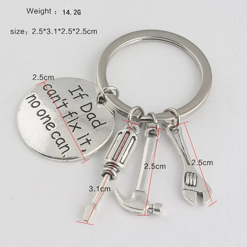 

New Metal Ornament Outdoor Tool Key Chain Auto Metal Key Ring Ornament Durable High Quality for Father's day gift