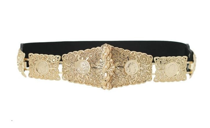 gold metal belt for dress